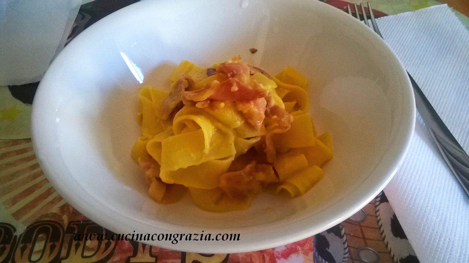 pappardelle zucca e gongorzola