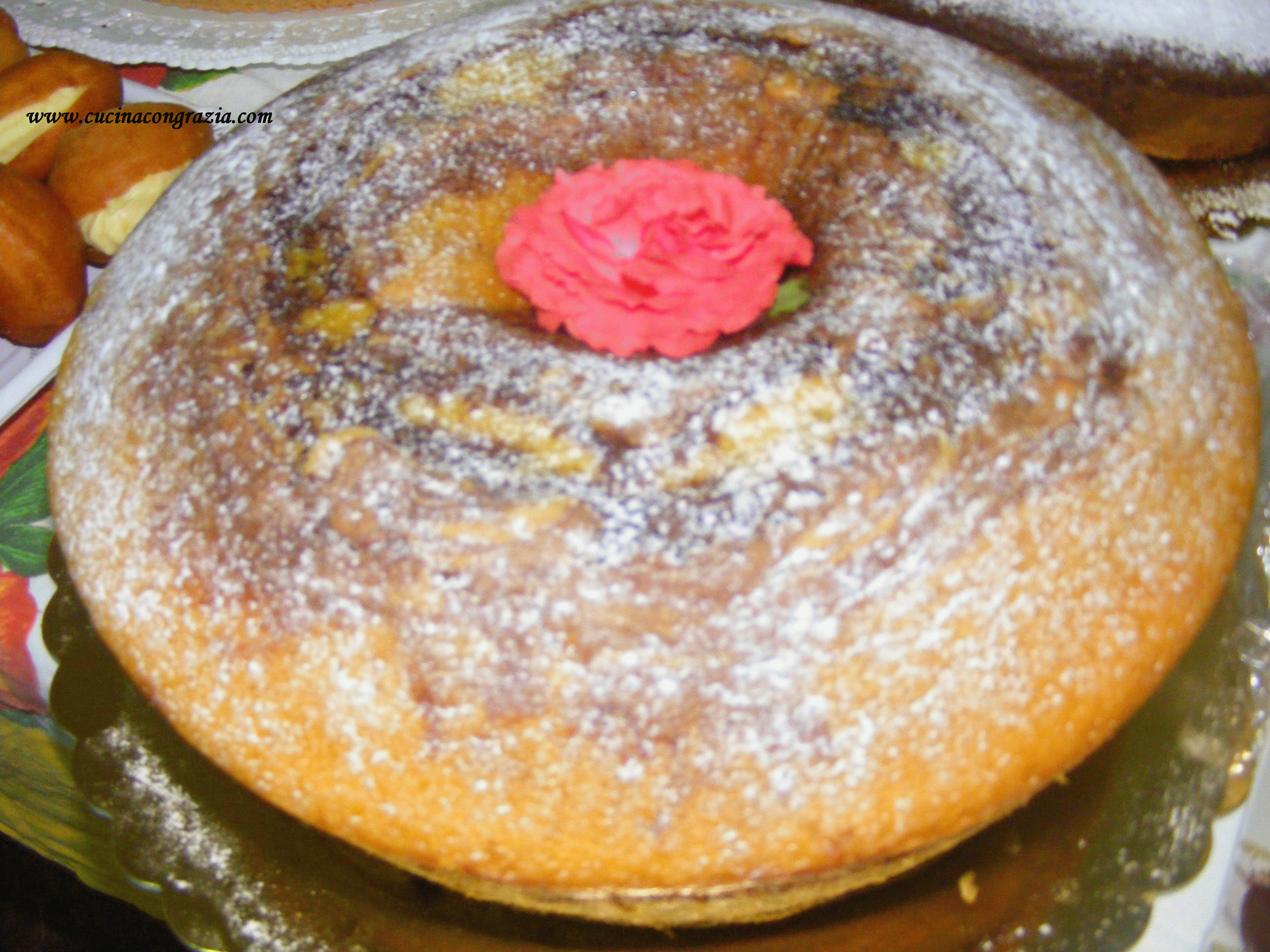 ciambella all'acqua marmorizzata