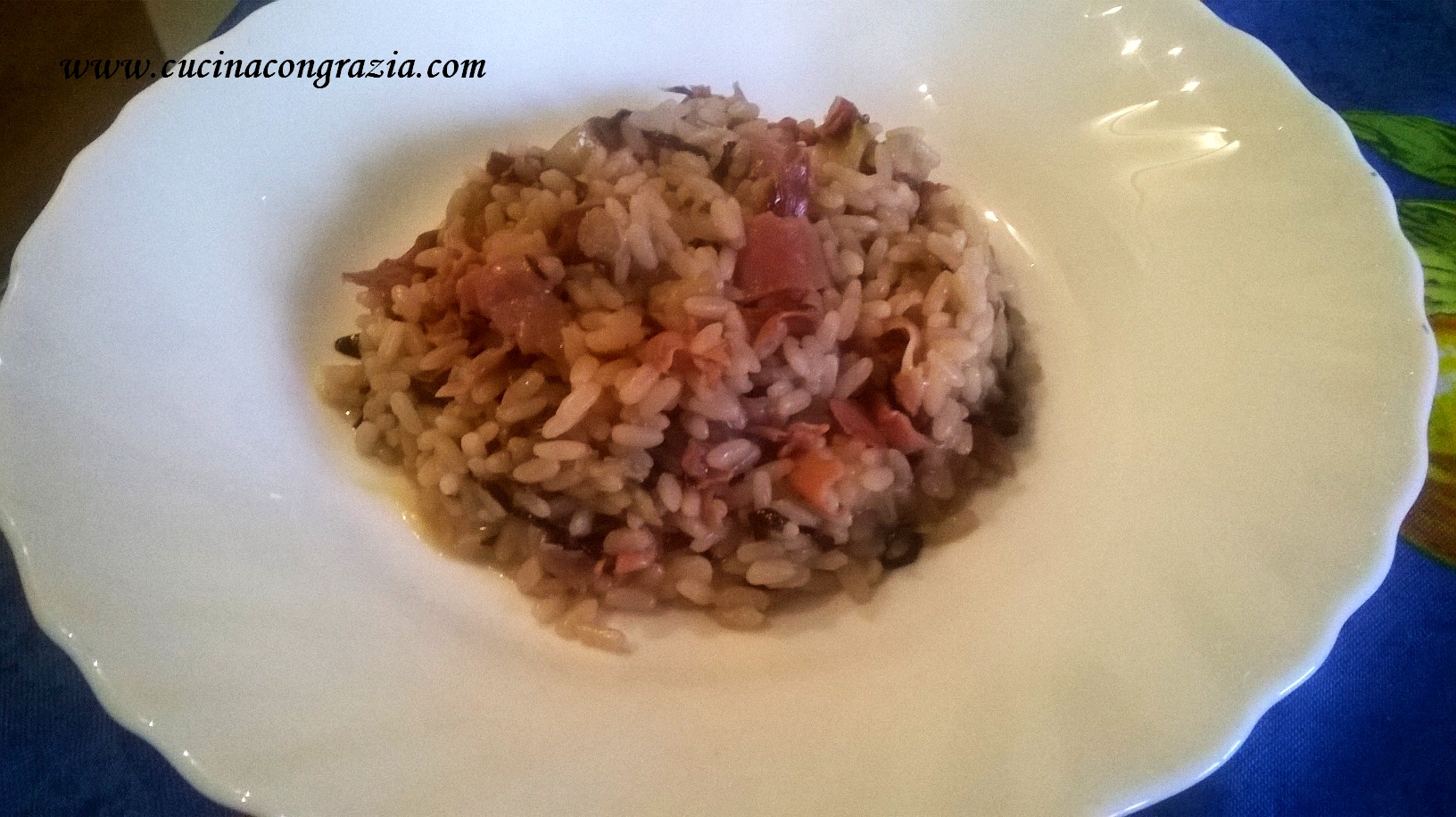 risotto radicchio e speck