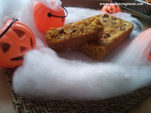 plumcake zucca e gorgonzola senza burro e uova